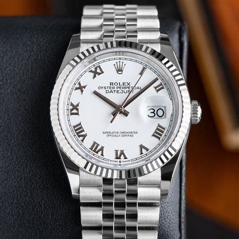 rolex datejust 36 bi metal|rolex datejust 36mm white dial.